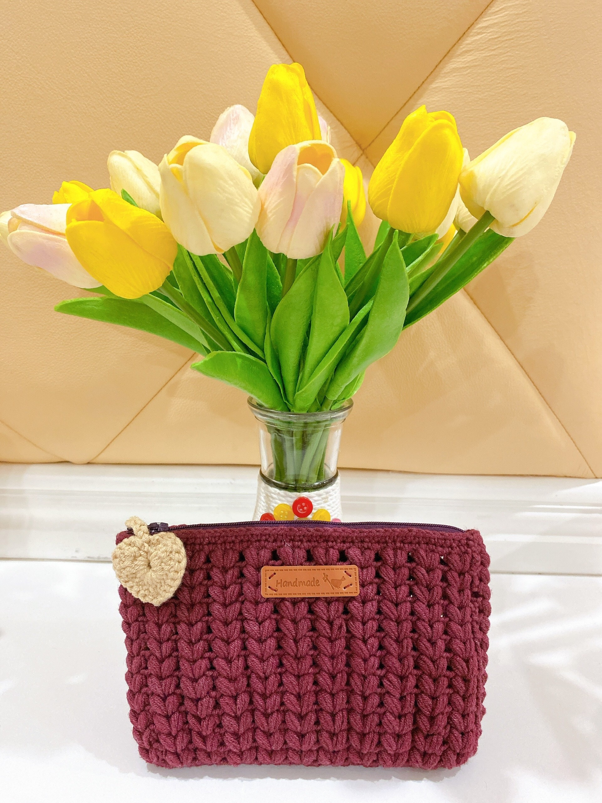 Ví nữ cầm tay Ví handmade Ví khóa kéo handmade