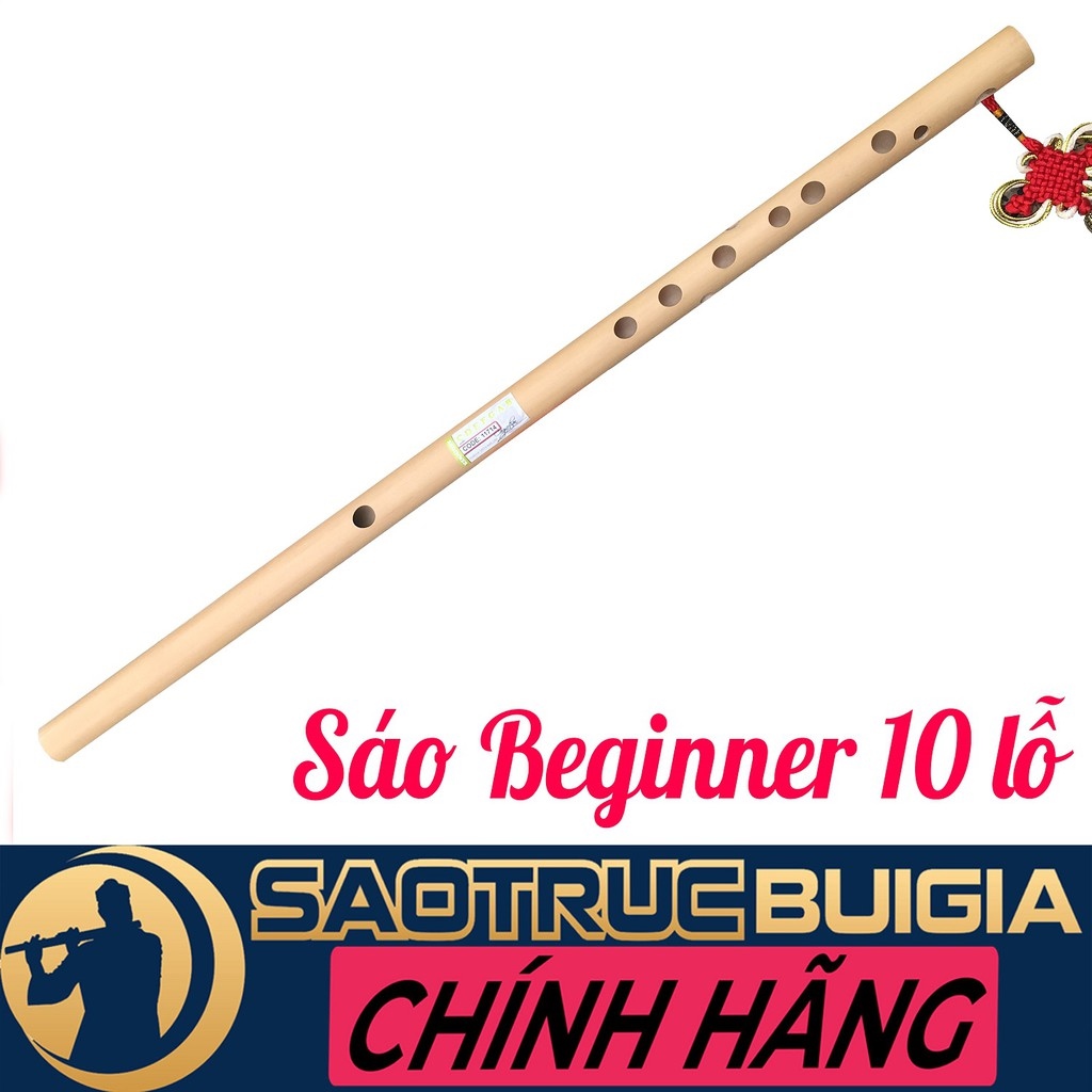 [Mã SKAMLTSM9 giảm 10  đơn 99K] Sáo trúc Bùi Gia Đủ Tone - 10 lỗ - Dòng Beginner - Cho người mới tập chơi - Kèm quà tặng