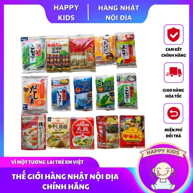 Hạt nêm cho bé ăn dặm nhiều vị Nhật Bản cho bé từ 6 tháng tuổi