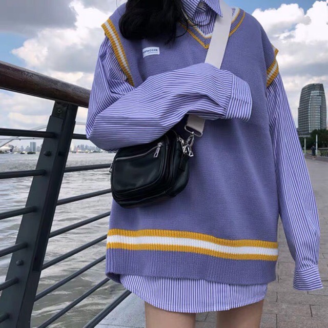 Set áo sơmi + gile