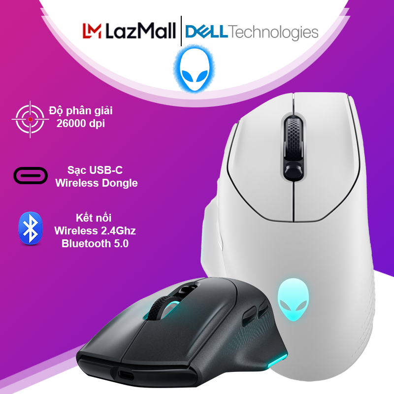 - Chuột AW620M Alienware Wireless Gaming
