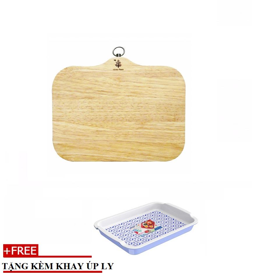 [HCM]Thớt khoen ngang lớn Gỗ Đức Thành 03111- TẶNG KÈM KHAY ÚP LY