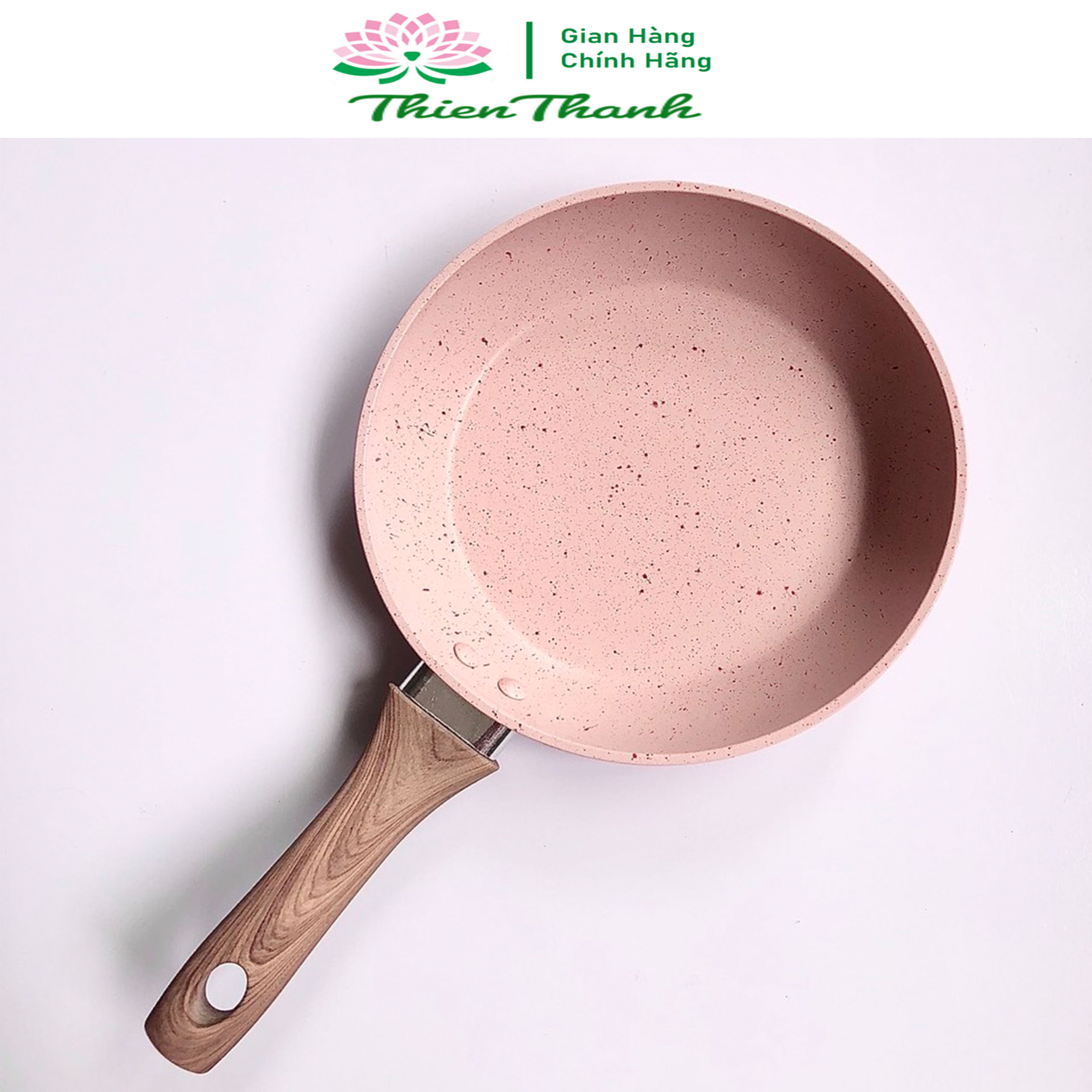 [HCM]Chảo chống dính cao cấp Synmore đáy từ 16cm thiết kế nhỏ gọn vân đá hoa cương chảo đa năng sử dụng cho mọi loại bếp