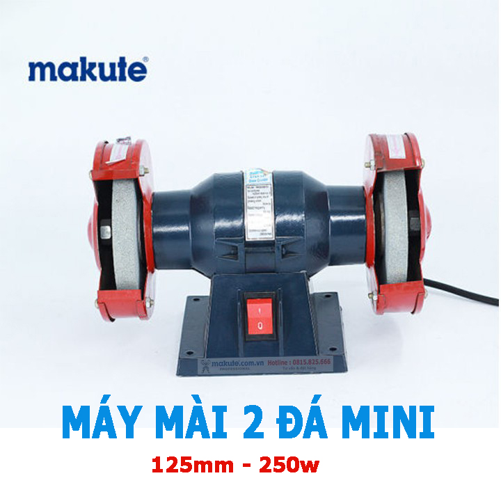Máy mài 2 đá mini 125mm makute sist-125