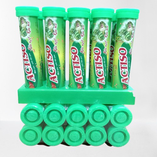 Viên sủi Actiso  giúp mát gan, giảm mụn nhọt, mẩn ngứa, nóng trong người - Hộp 10 viên