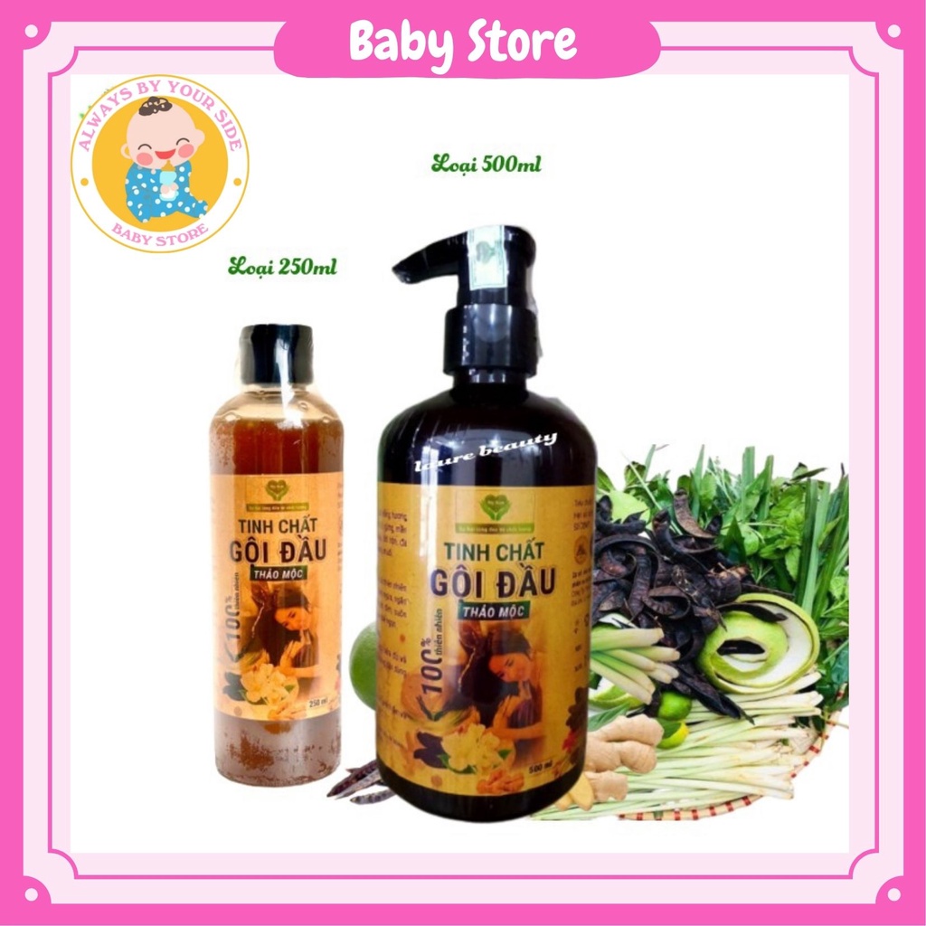 Dầu gội thảo mộc mẹ ken 250ml/500ml. dầu gội thảo mộc an toàn