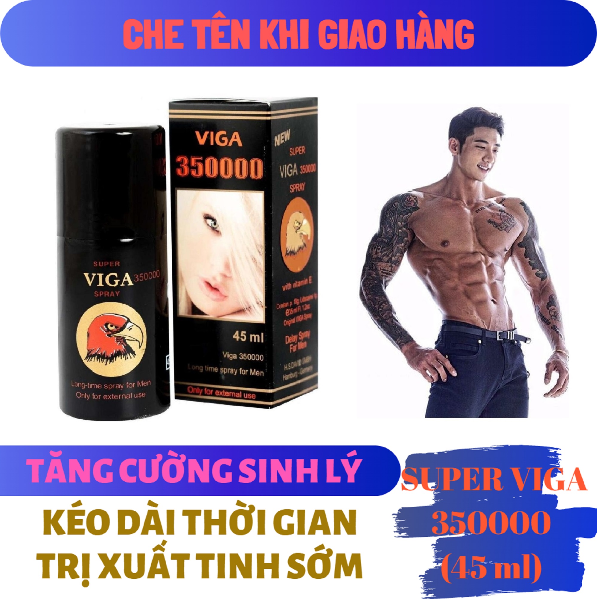 Chai xịt SUPER_VIGA_350000 Đức cao cấp nam (chai 7/16 fl.oz) - hàng chính hãng