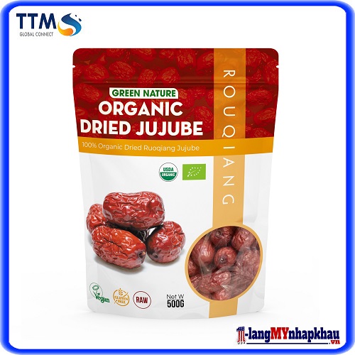 Táo đỏ ruoqiang hữu cơ 500gr