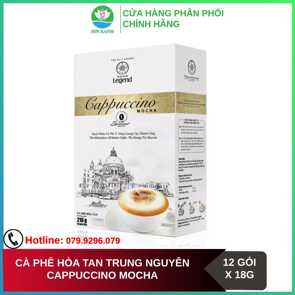 [S CAFE] Cà phê hòa tan G7 Cappuccino Mocha - hộp 12 gói 18gr Trung Nguyên Legend - Cà Phê Cho Phái Đẹp