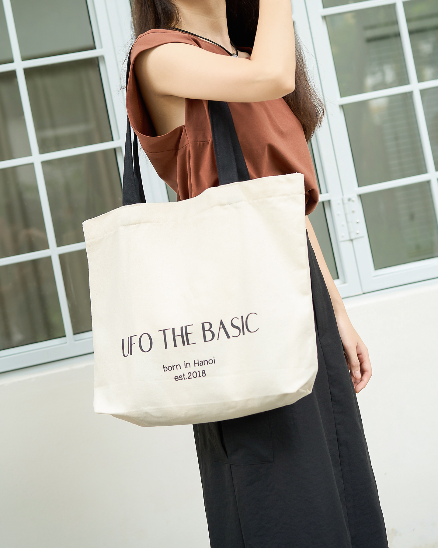 Túi Big Tote vải bố dày dặn size lớn - by ufo.thebasic