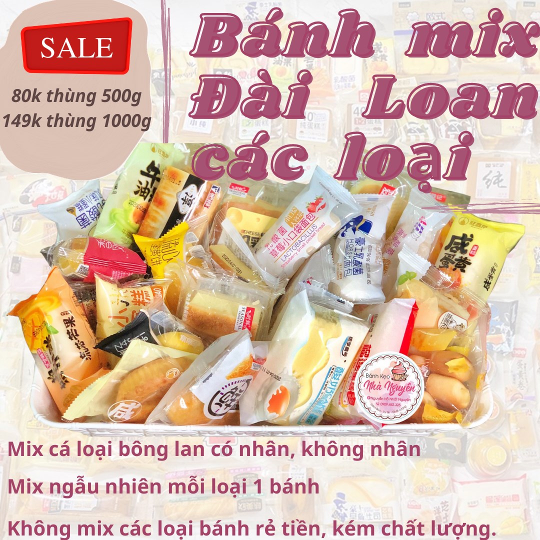 BÁNH ĐÀI LOAN MIX ĐỦ LOẠI