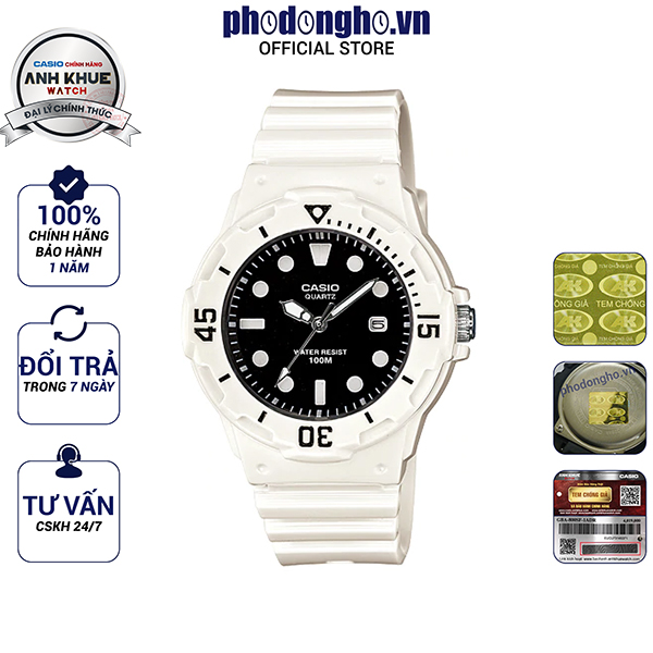 Đồng hồ nữ dây nhựa Casio Anh Khuê LRW-200H-1EVDF