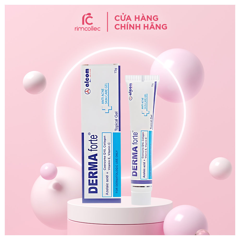Gel giảm mụn, mờ thâm sẹo Derma Forte 15g