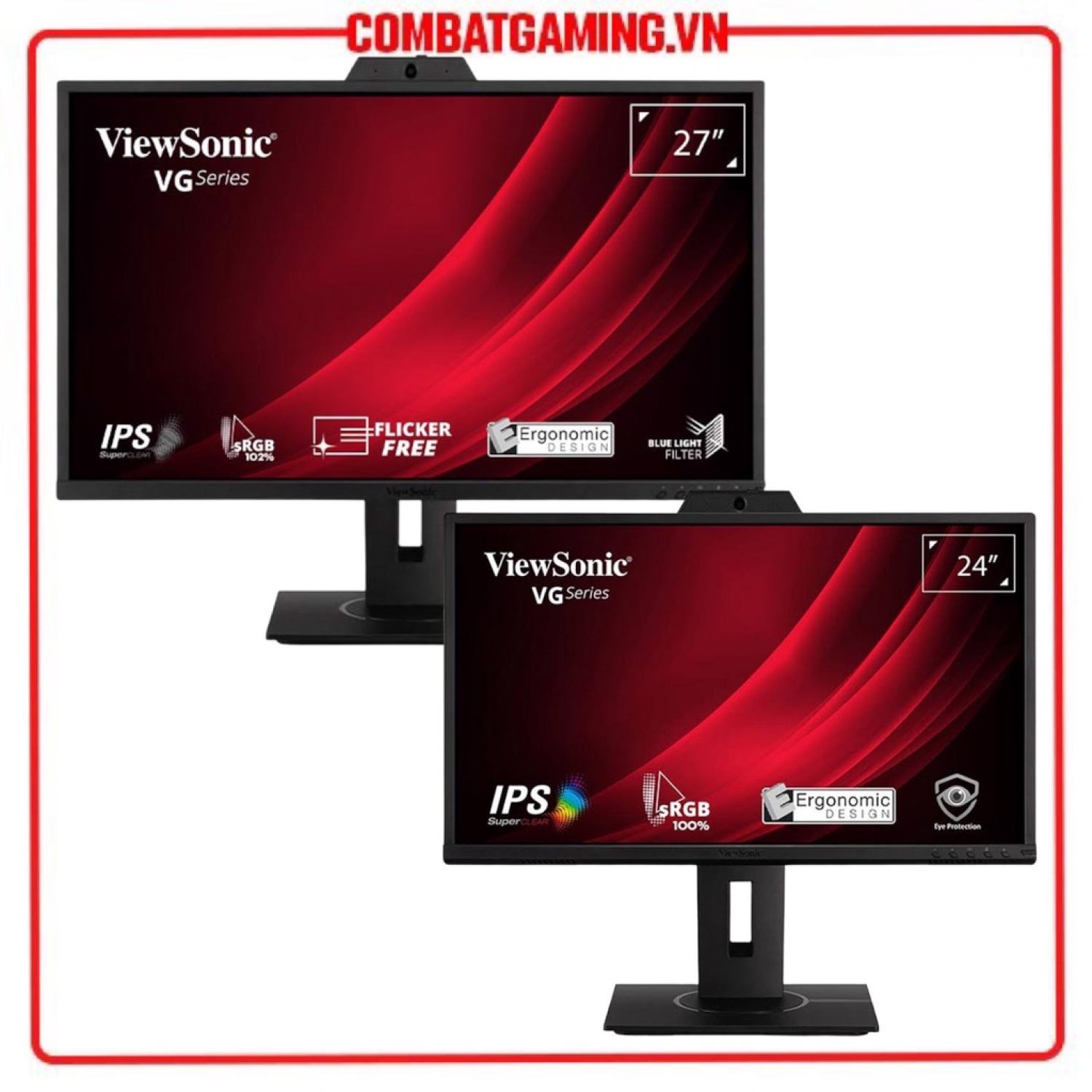 Màn hình viewsonic vg2440v - vg2740v webcam/ mic/ 24 - 27 inch/ ips/ fhd