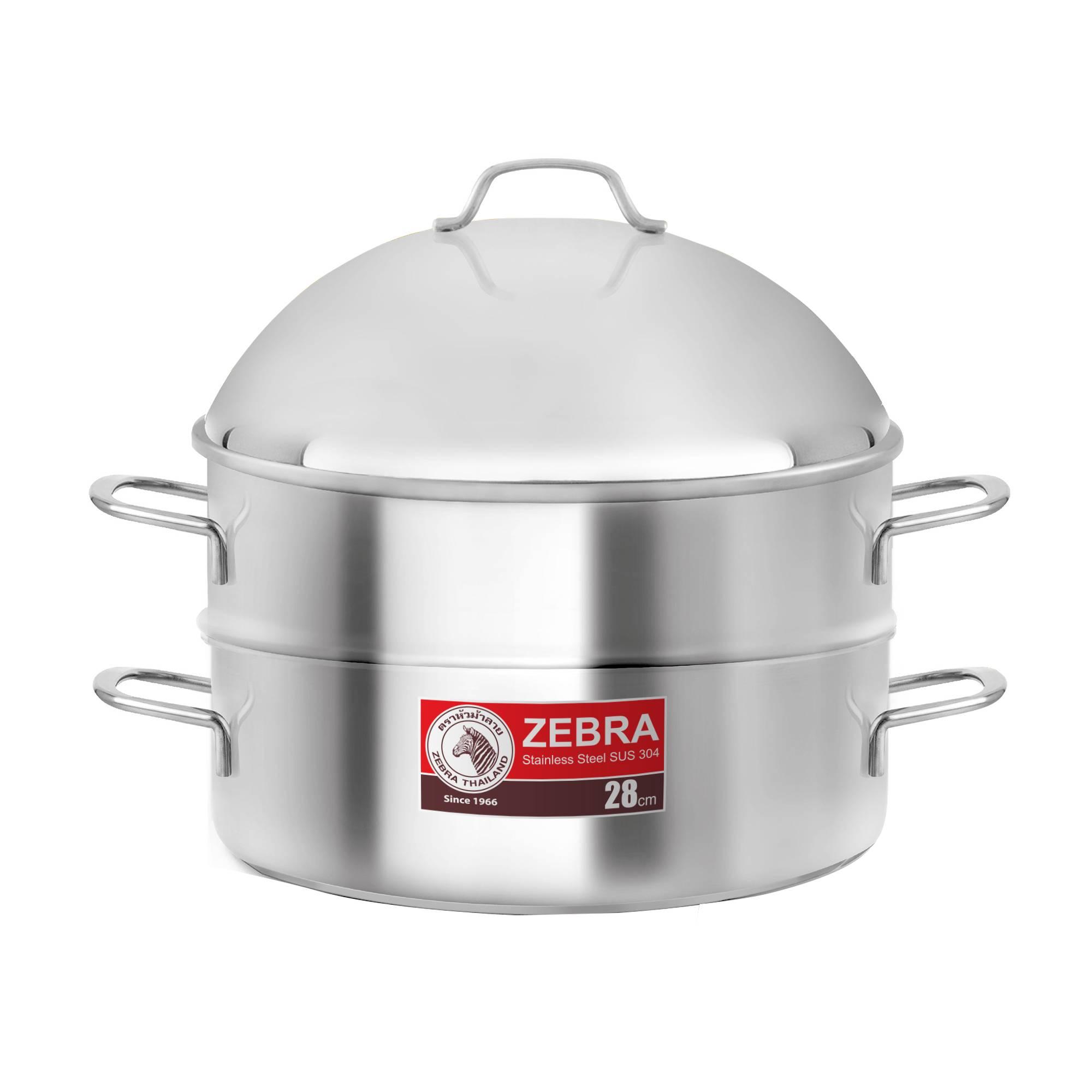 Bộ nồi xửng inox zebra 28cm - 164390