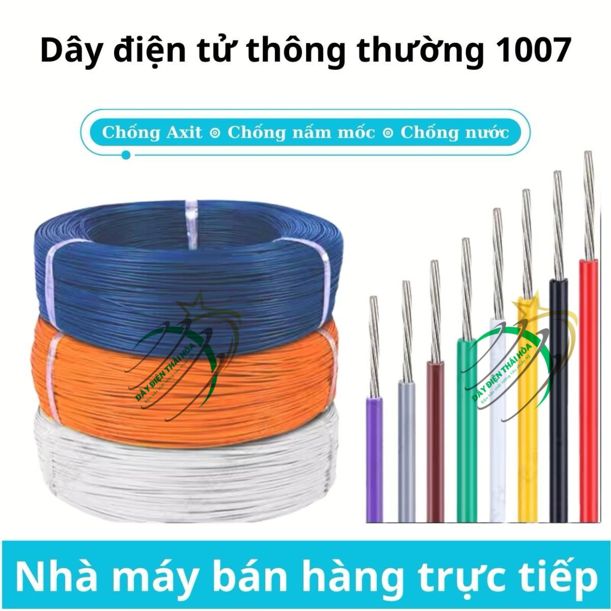 Dây điện tử 1007 dây tiêu chuẩn mỹ dây điện dây mềm dây xe máy dây ô tô 30awg 28awg 26awg 24awg 22awg 20awg 18awg 16awg dây điện hàn mạch dây bảo vệ môi trường nhiều lõi dây bảng mạch dây bộ kết nối dây đèn led dây tín hiệu