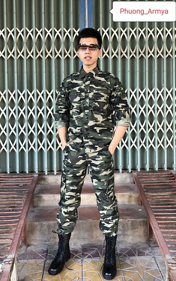 QUẦN ÁO LÍNH RẰN RI XANH MÃ 468