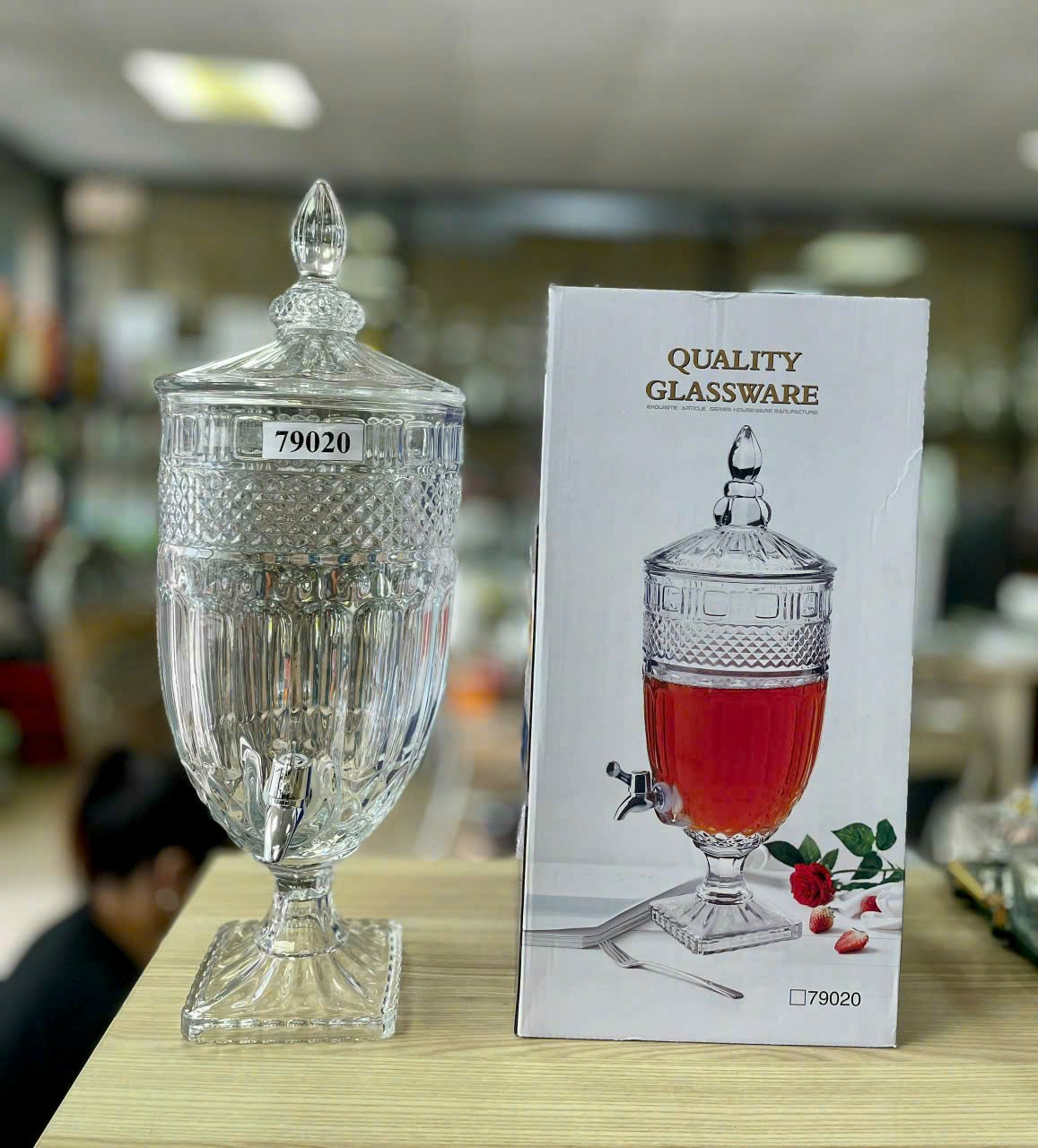 Bình Thủy Tinh Có Vòi 5 Lít