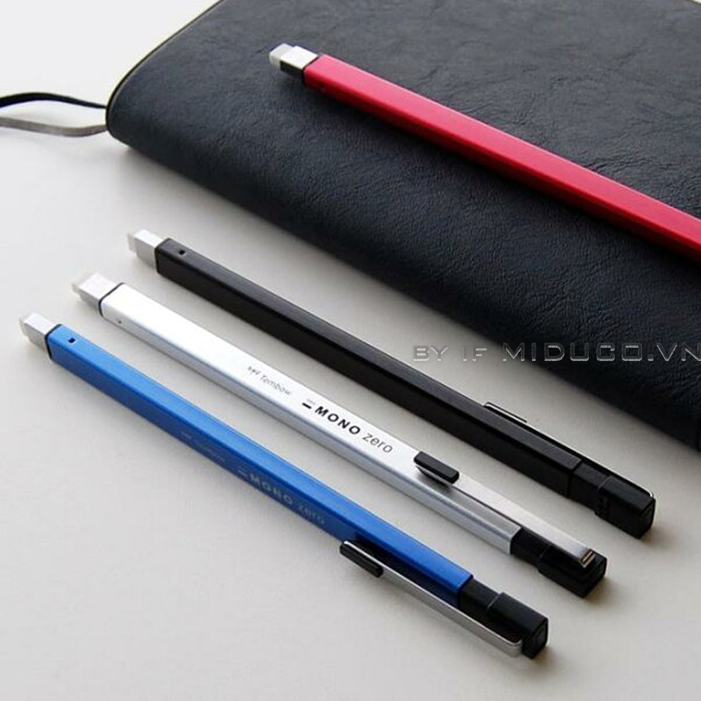 Bút Tẩy Tombow Mono zero mẫu mới thân tròn (đầu dẹp)