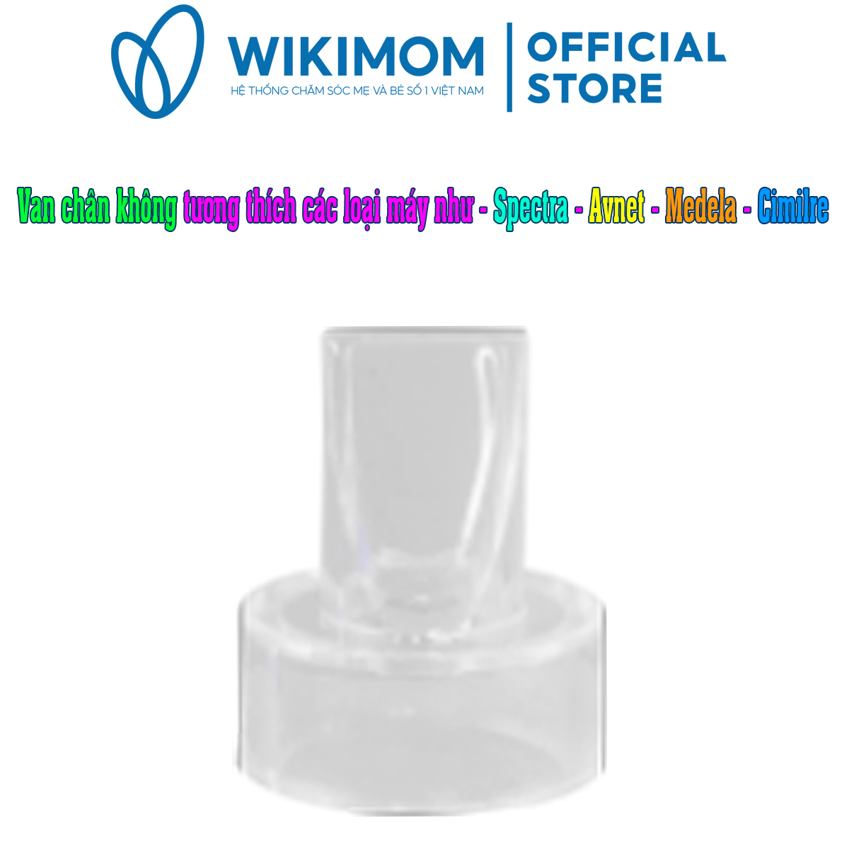 Van chân không silicon - phụ kiện van chân không máy hút sữa tương thích với máy hút sữa Spectra, Medela.Avent...