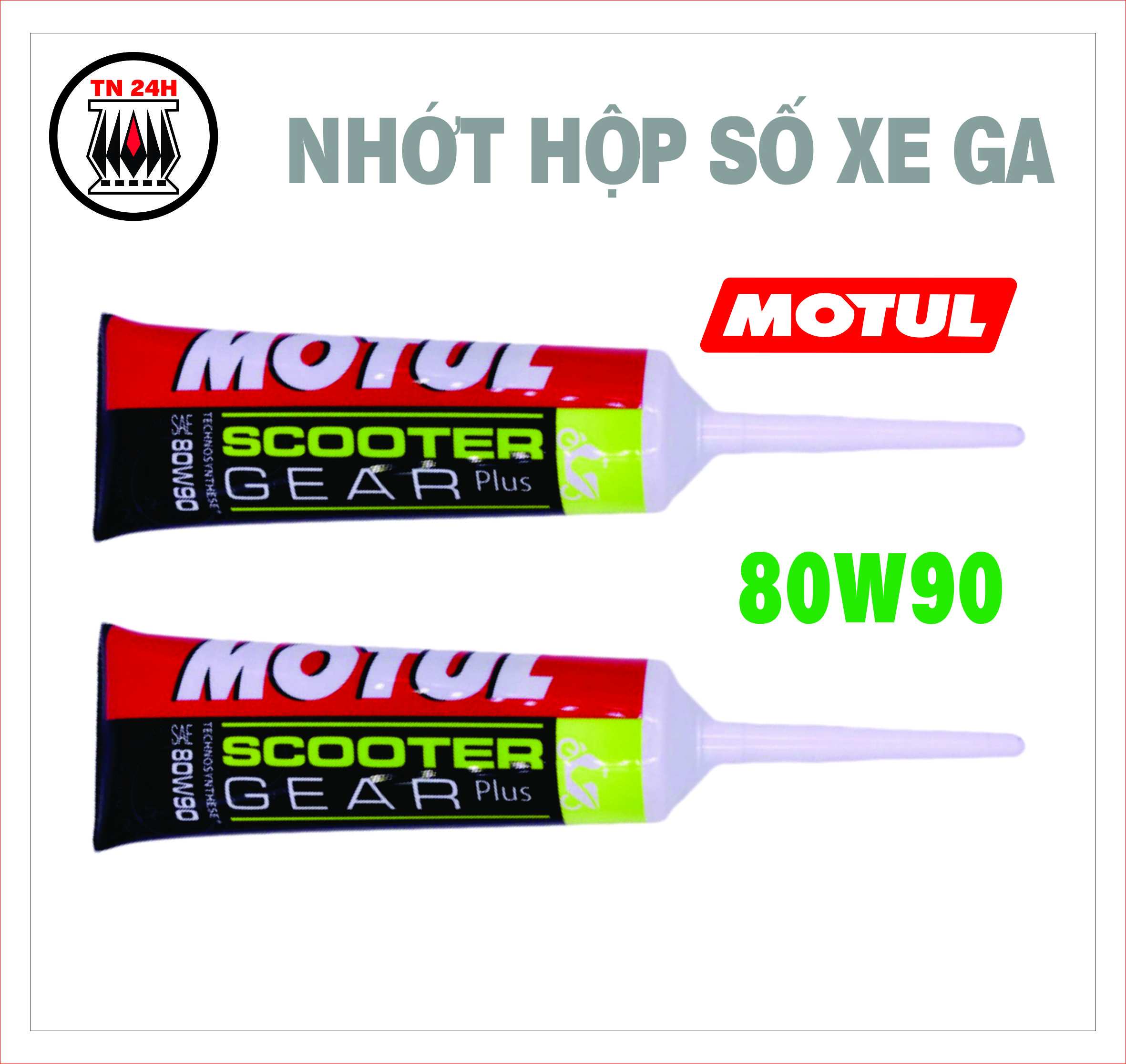 Nhớt hộp số xe ga MOTUL SCOOTER GEAR PLUS 80W90 120ml