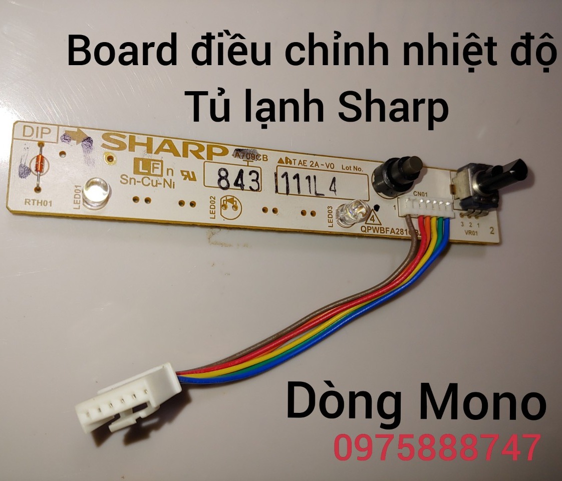 boar điều khiển nhiệt độ tủ lạnh Sharp ( dòng mono )