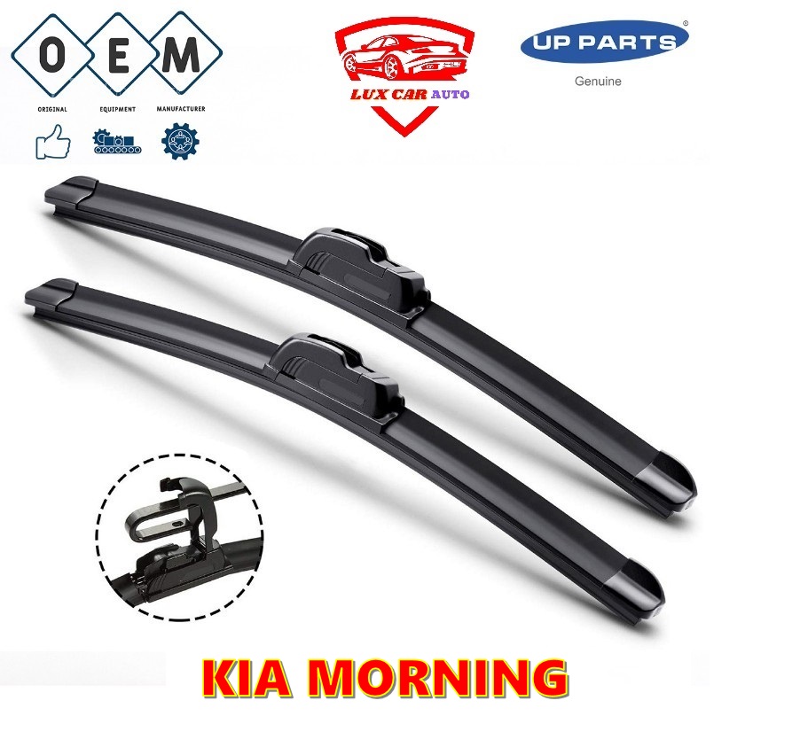 Cần gạt mưa ô tô KIA MORNING (22+16) không xương Silicone hãng BOSCH