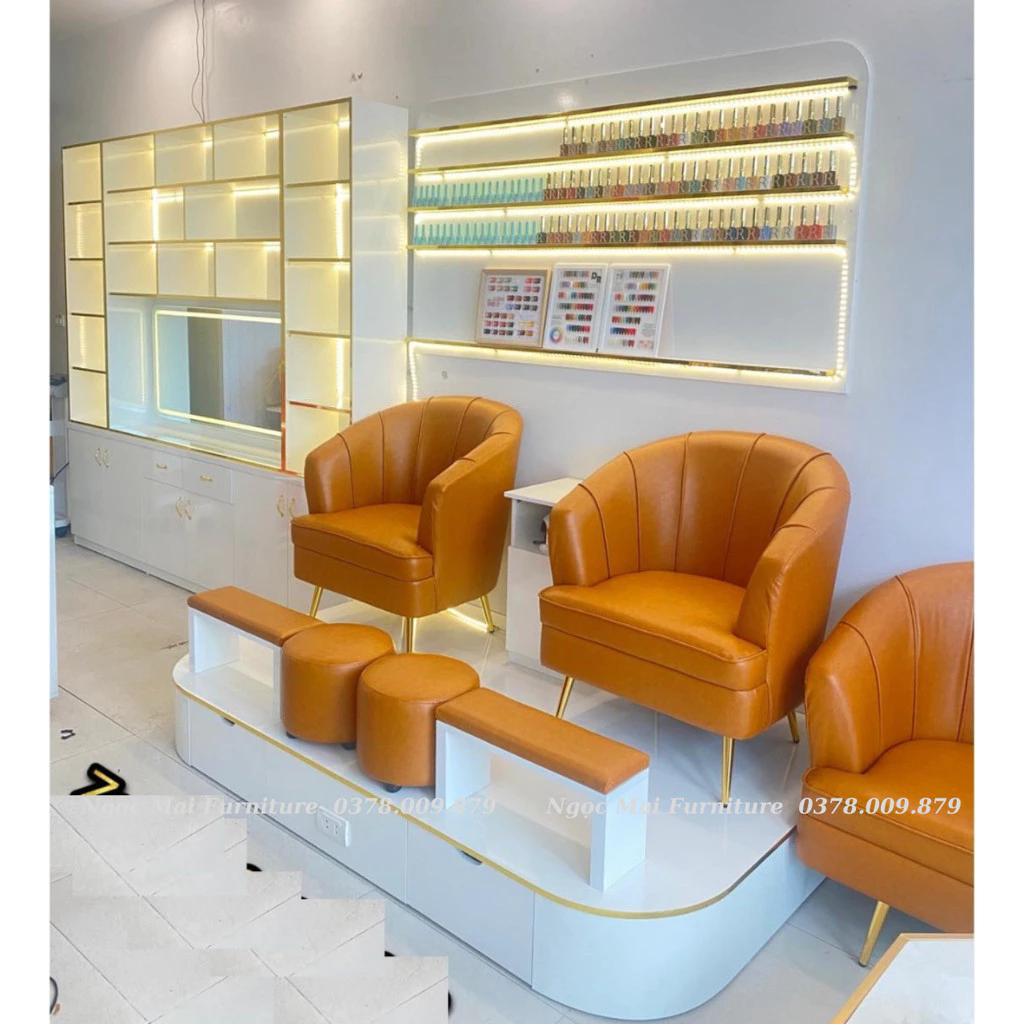 Bộ Ghế Sofa Đơn, Ghế Thư Giãn Cho Một Người Ngồi Decor Tiệm Nail, Spa, Phòng Khách Siêu Xinh