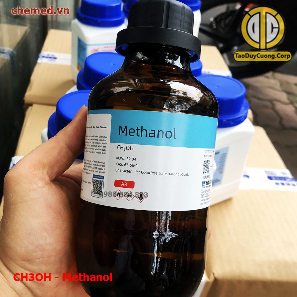 Hóa chất ch3oh - methanol 500ml dùng trong y tế
