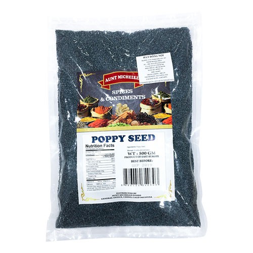 Hạt poppy aunt michelle 500gr/ hạt anh túc - nhập khẩu chính hãng usa