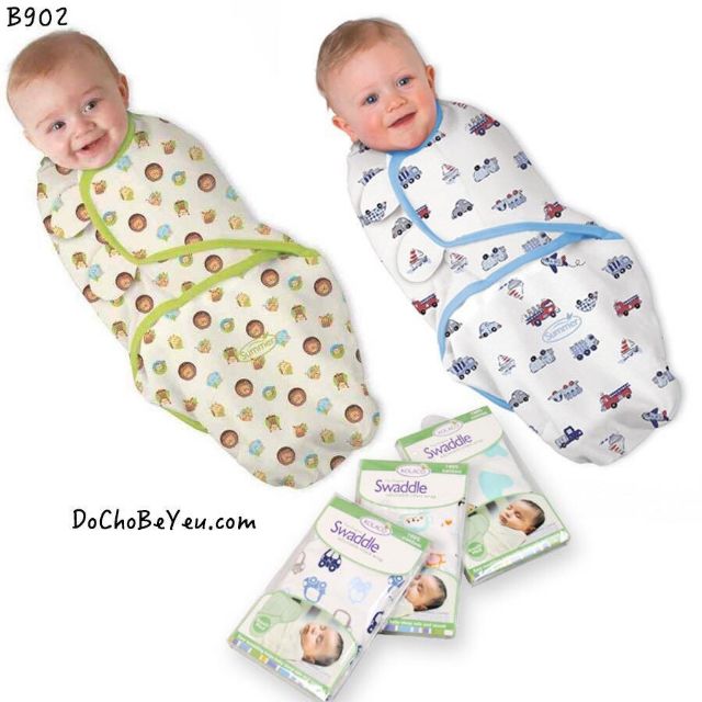 Ủ cuốn sơ sinh - ủ cotton dạng kén Swaddle mềm mại giúp bé khỏi giật mình khi ngủ / nhiều mẫu