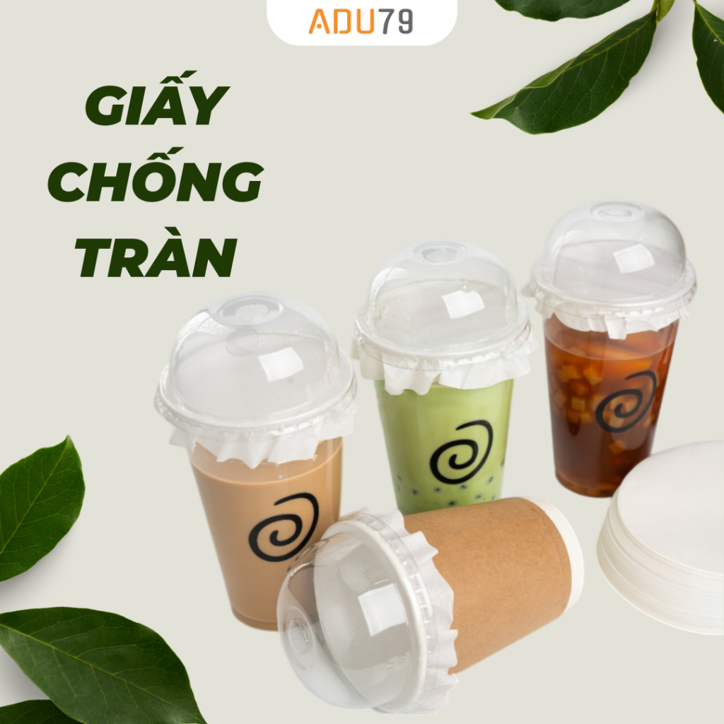 Giấy Nến Chống Tràn Set 500c, Giấy Chống Tràn Cho Cafe Takeaway, Tiệm Trà Sữa - ADU79