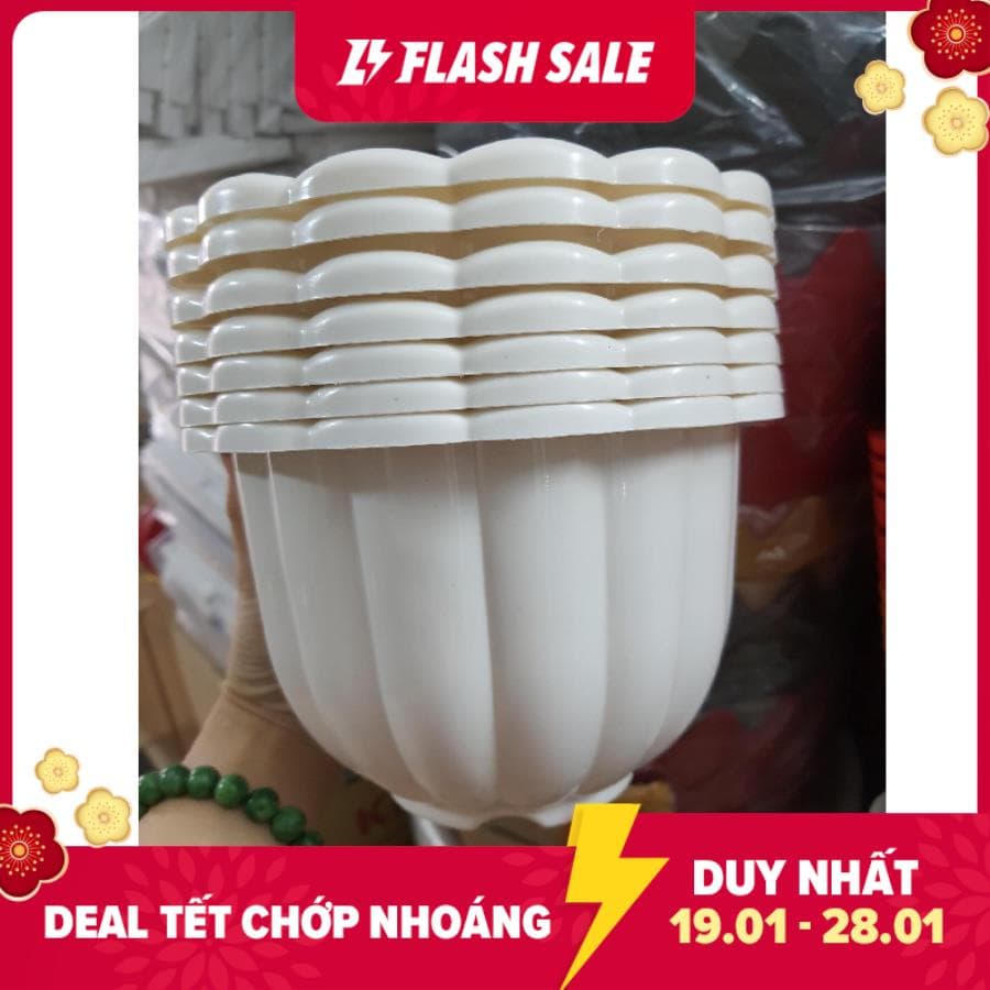 10 bộ chậu treo bí đk18cm- chậu kèm móc, Chậu nhựa cứng cáp, màu sắc tươi sáng, chuẩn hàng đẹp, Trồng các loại hoa và cây kiểng siêu đẹp, Đủ màu như hình.