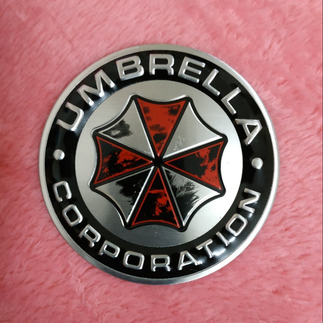 Logo Nhôm Dán Xe Umbrella lem tròn 7.5cm