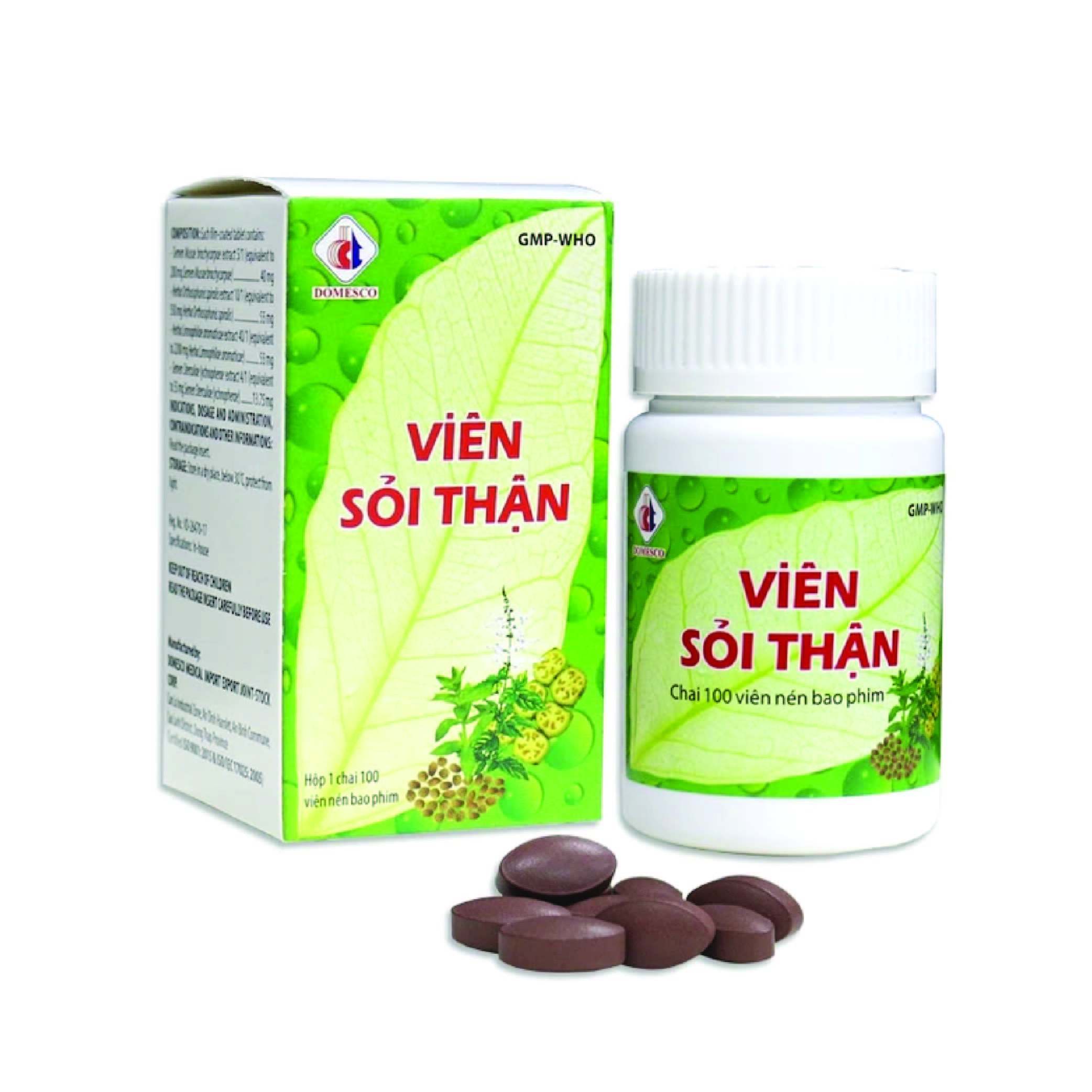 Viên sỏi thận giúp tan sỏi thận lọ 100 viên