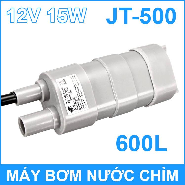 Máy bơm nước chìm mini 12v 15w 600l jt-500