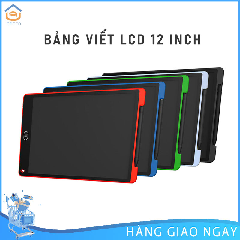 SP [Sẵn Sàng]hồng Máy Tính Bảng Viết LCD 12 Inch Bảng Vẽ Kỹ Thuật Số Điện Tử Bảng Viết Xóa Được Màn Hình Màu Xóa Một Cú Nhấp Chuột Kèm Nút Khóa Quà Tặng Cho Trẻ Em Người Lớn Tại Nhà Văn Phòng Trường Học miễn phí vận chuyển