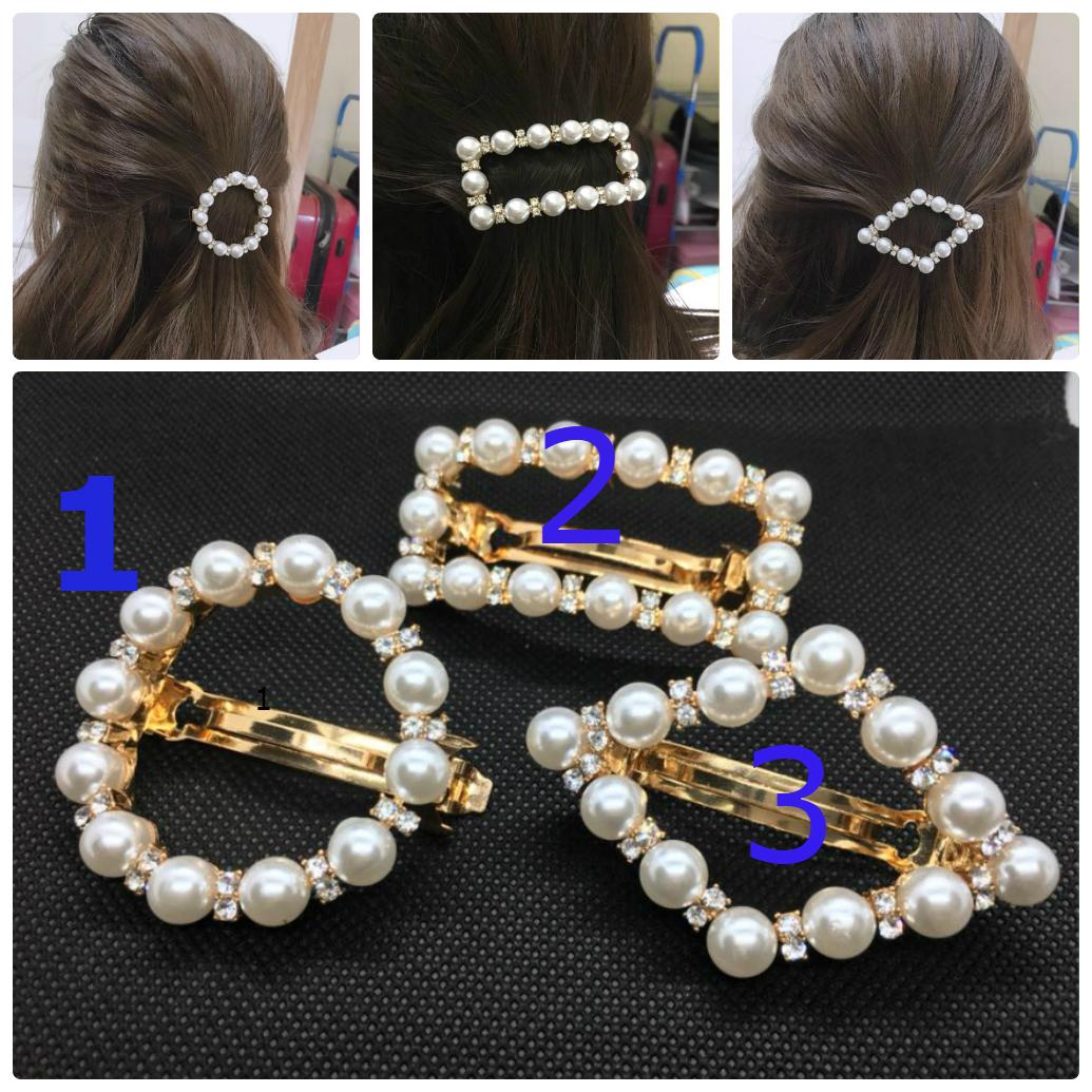 Cặp tóc nữ đính ngọc trai phong cách Hàn quốc thanh lịch,cực xinh KEP01