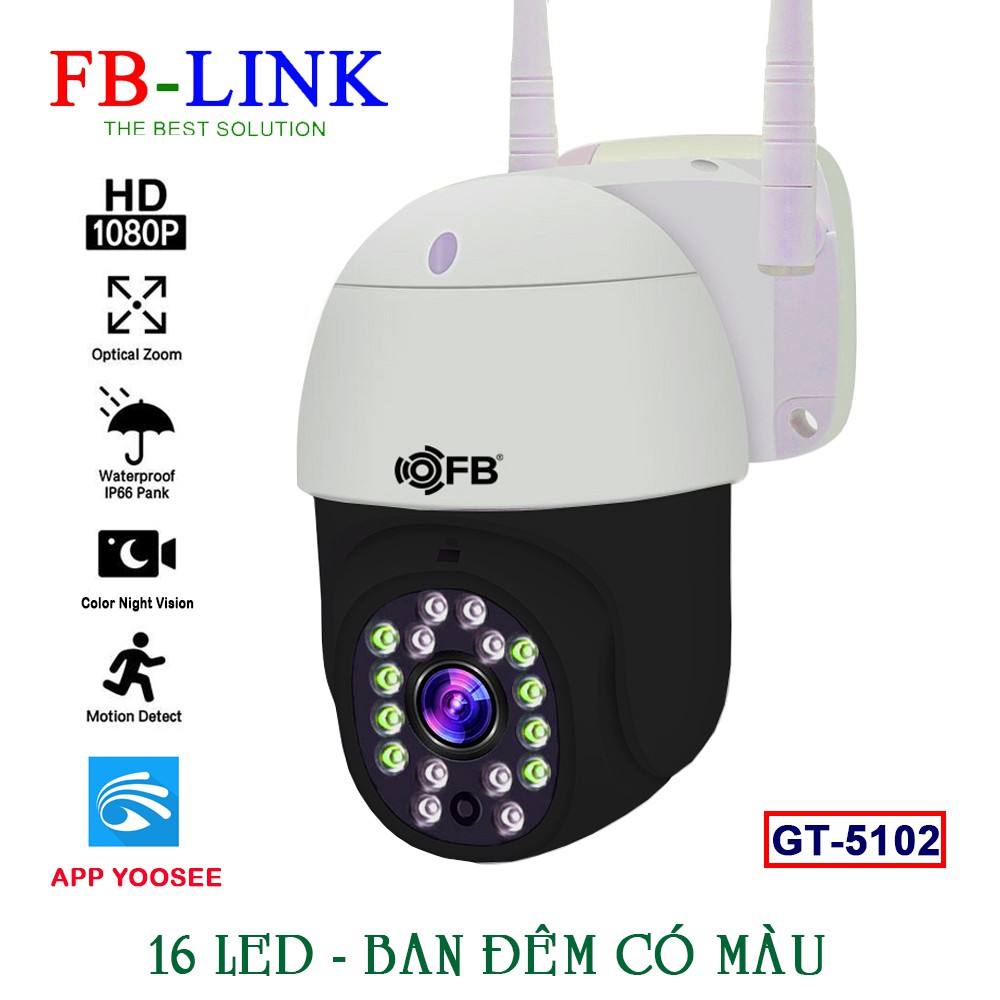 Camera IP Wifi Ngoài trời FB-Link GT-5102 Full HD  + Adapter