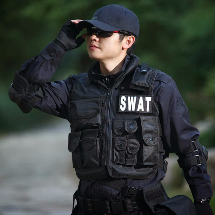 Áo giáp swat bảo hộ đi xe máy đi phượt - áo giáp moto