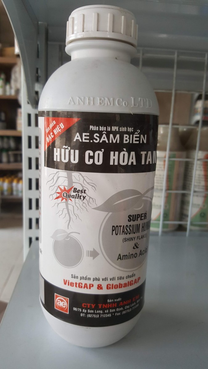Phân bón lá sinh học hữu cơ cao cấp hòa tan - chai 1 lít