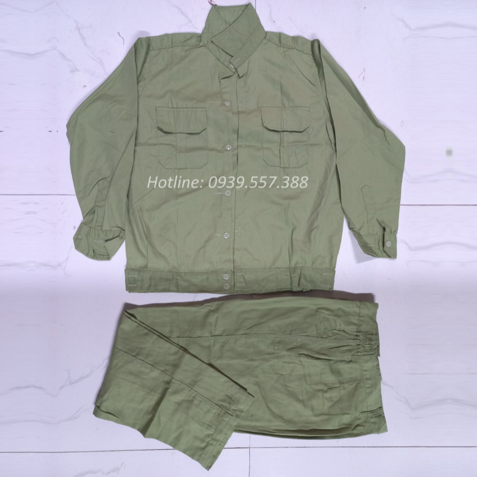 BỘ QUẦN ÁO BẢO HỘ LAO ĐỘNG VẢI KAKI HÀN QUỐC LOẠI 1 ( MÀU GHI)