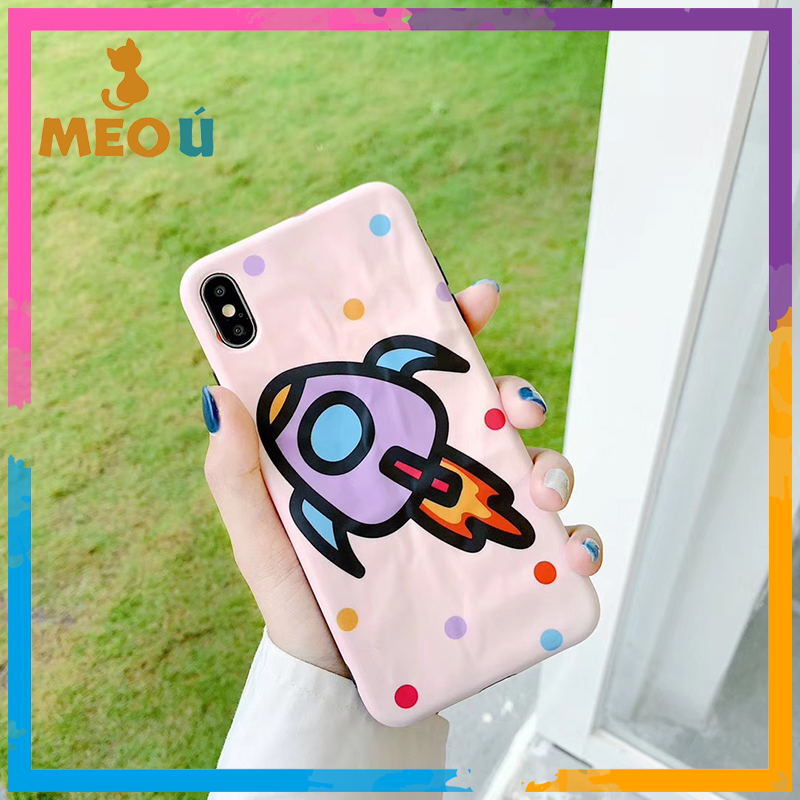 [HCM]Ốp iPhone Tên Lửa Tím iPhone 7Plus/8Plus/X/Xs Max/11/11 Pro Max - ốp iphone