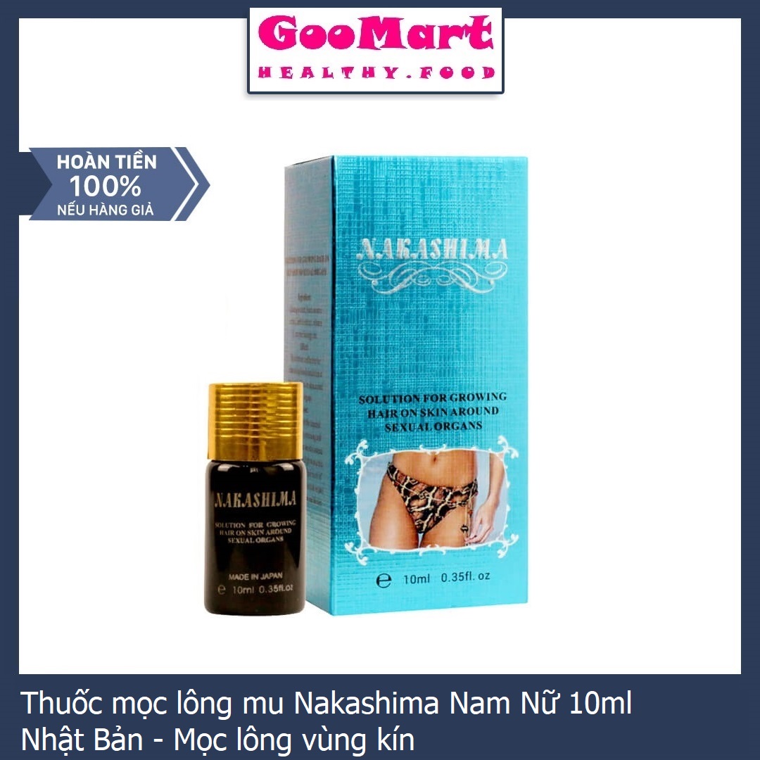 Thuốc mọc lông mu Nakashima Nam Nữ 10ml Nhật Bản - Mọc lông vùng kín