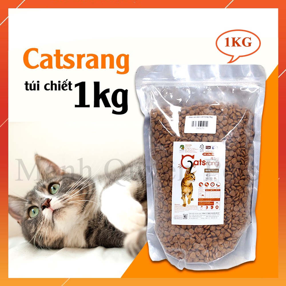 Hạt cho mèo Hàn Quốc Catsrang túi zip 1kg
