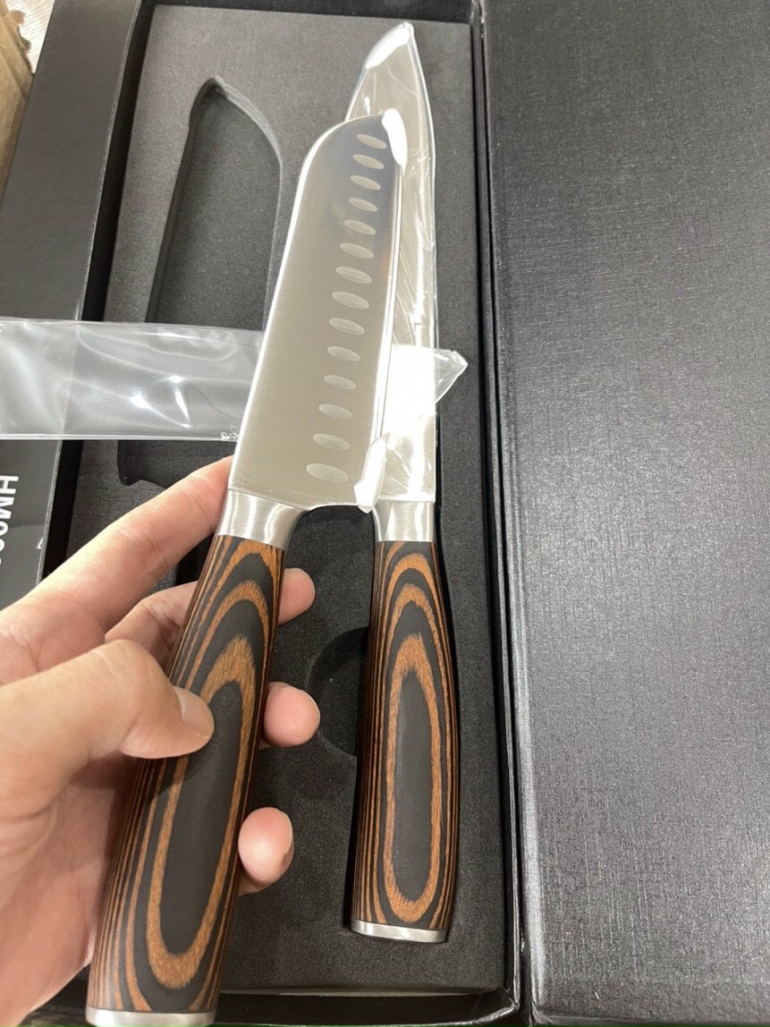 Bộ dao nhà bếp Homgeek thương hiệu hàng đầu từ Đức làm bằng thép không gỉ kèm hộp đựng