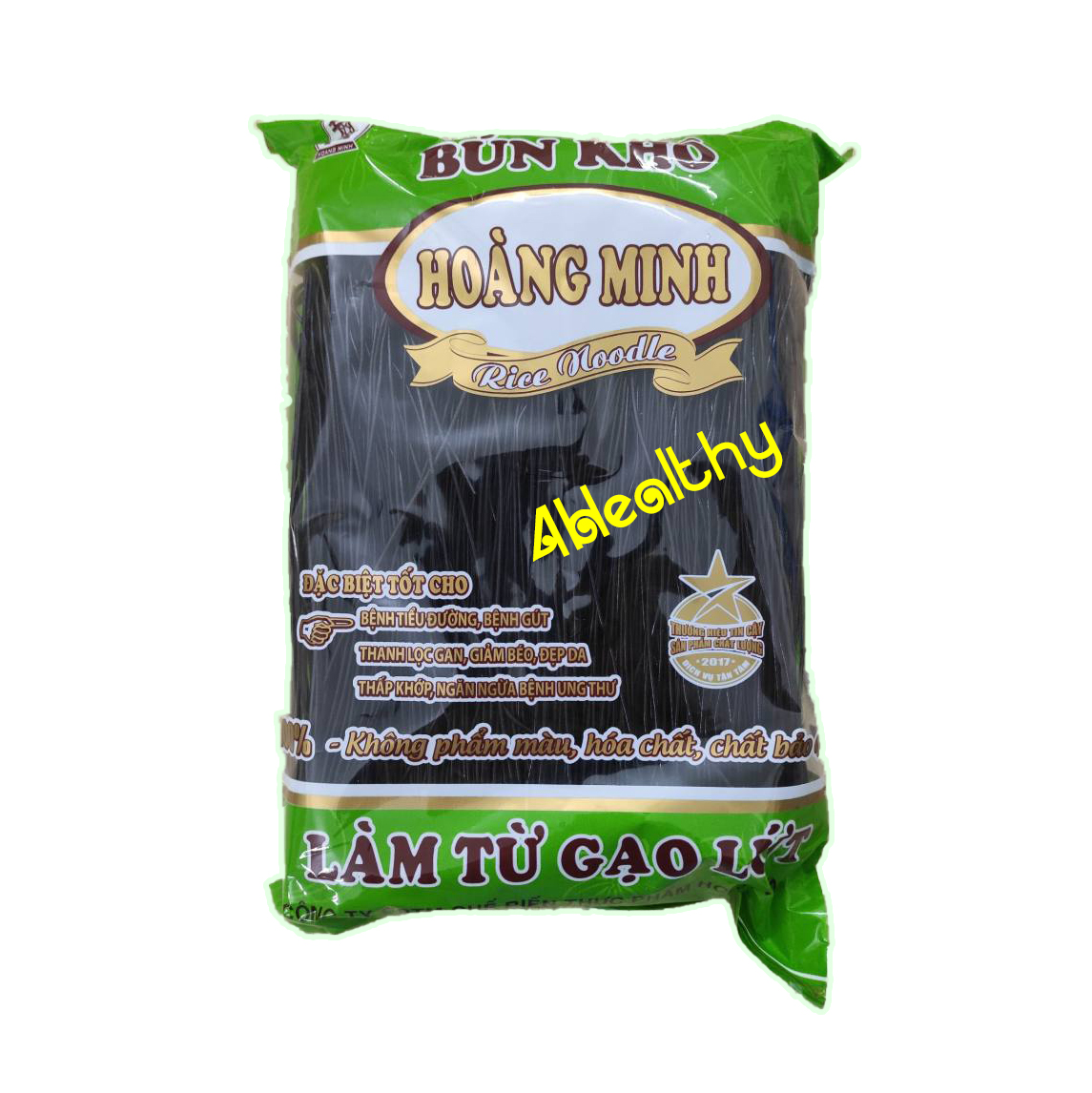 [4Healthy]Đặc sản bún gạo lứt Đen Hoàng Minh 500g đặc biệt tốt cho người ăn kiêng và người bị tiểu đường