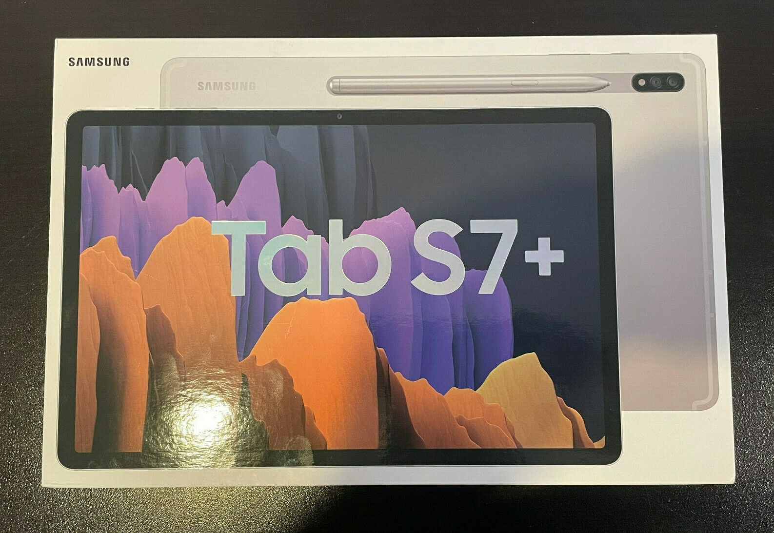 Brand new samsung galaxy tab s7+ plus 256gb wi-fi 12.4" mystic silver android spen