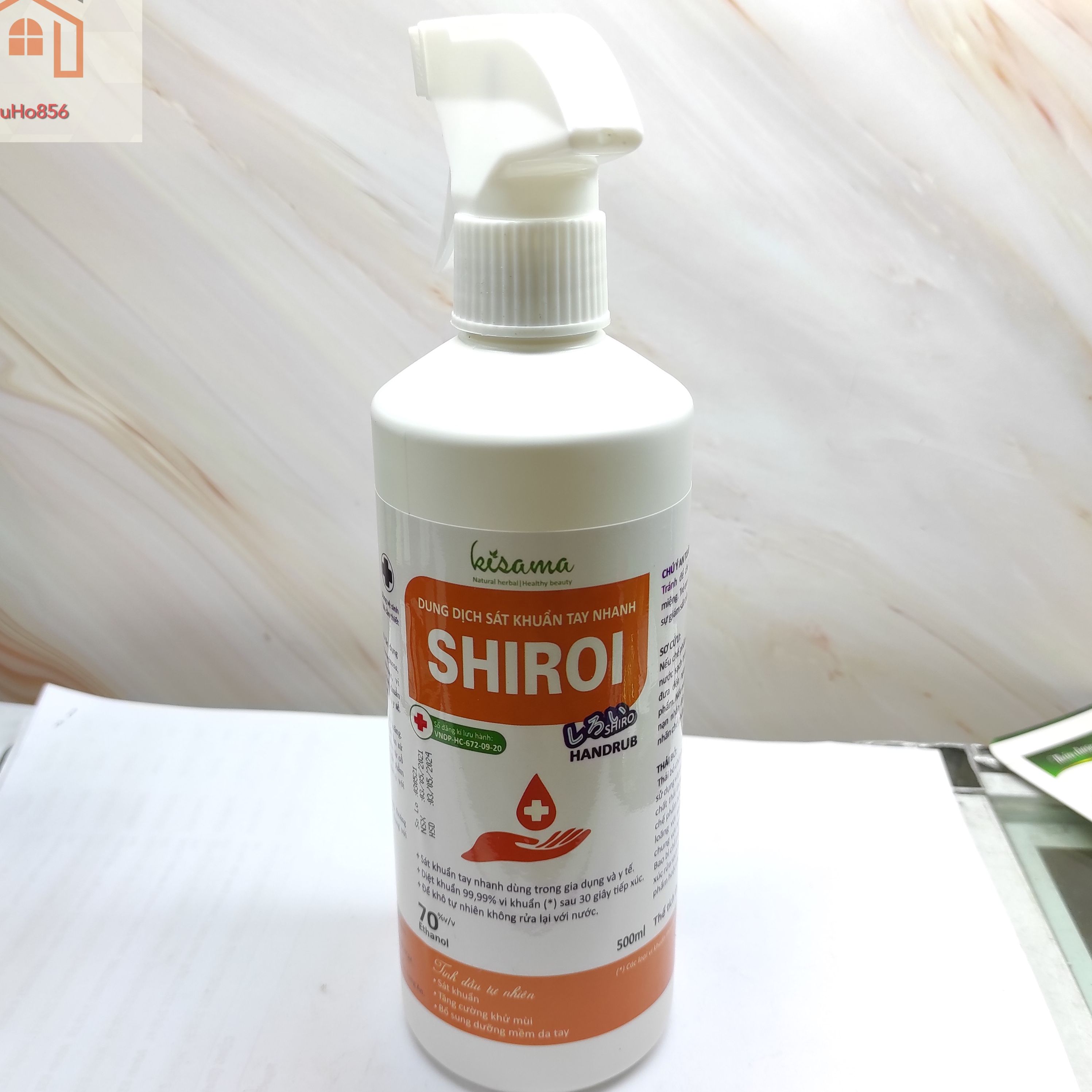 Dung dịch sát khuẩn tay nhanh shiroi - 500ml