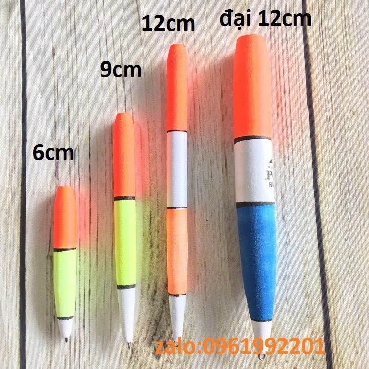 Bộ 5 phao mút câu cá đủ size-phao câu cá